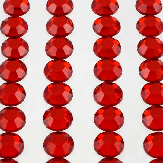 12 Packs: 4 ct. (48 total) Red Striped Bling Stickers by Recollections™